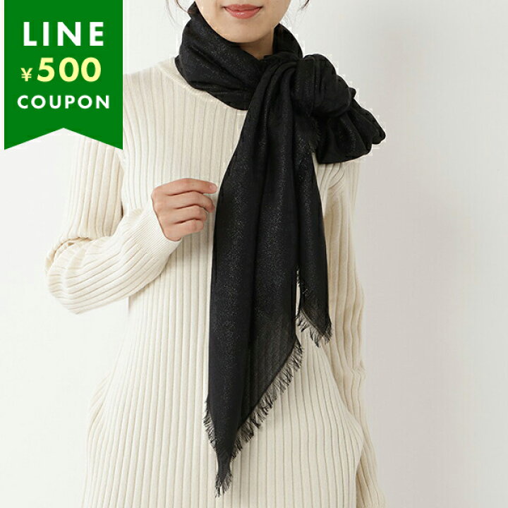 楽天市場】フェンディ ストール マフラー FFロゴ ブラック レディース  