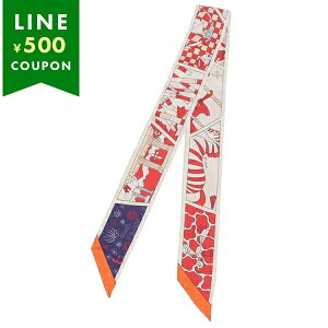 エルメス スカーフ バンダナ ツイリー マルチカラー レッド レディース HERMES H063975 S 14