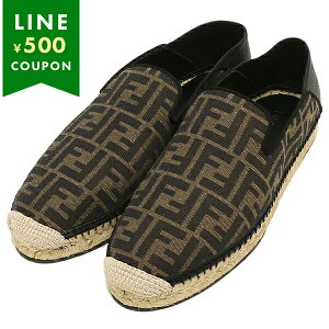 フェンディ 靴 エスパドリーユ モカシン FFロゴ ズッカ柄 ブラウン メンズ FENDI 7P1359 AAWB F1425