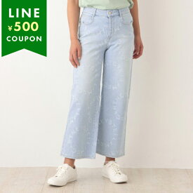 ステラマッカートニー デニムパンツ ジーンズ ロゴ クロップドパンツ ブルー レディース STELLA McCARTNEY 604194 3SOH76 4874