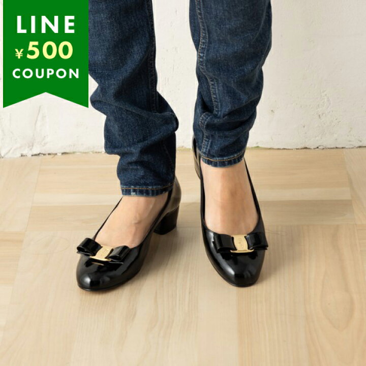 楽天市場】フェラガモ パンプス ヴァラ ブラック レディース Salvatore  