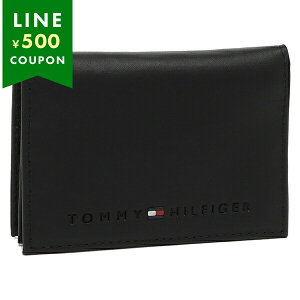 トミーヒルフィガー 名刺入れ ウェルスレイ ブラック メンズ TOMMY HILFIGER 31TL20X014 001