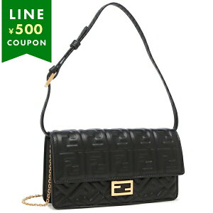 �t�F���f�B �V�����_�[�o�b�O �n���h�o�b�O �u���b�N ���f�B�[�X FENDI 8M0498 AAJD F0KUR