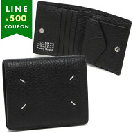 メゾンマルジェラ 二つ折り財布 ミニ財布 ブラック メンズ レディース Maison Margiela S56UI0140 P4455 …