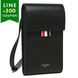 �g���u���E�� �X�}�z�P�[�X THOM BROWNE �t���b�v �C�� �y�u���O���C�� �u���b�N �����Y CROSSBODY PHONE HOLDER MAC113A 00198 001