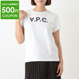 【P10倍 4/23 20時～4/26 9時】APC Tシャツ 定番 トップス ホワイト レディース アーペーセー A.P.C. COBQX F26588 IAK 売れ筋アイテム