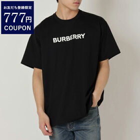 【P10倍 6/8 10時～6/11 10時】バーバリー Tシャツ 半袖カットソー ブラック メンズ BURBERRY 8055307 A1189