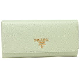 【訳ありアウトレット】プラダ 長財布 サフィアーノ グリーン レディース PRADA 1MH132 QWA F0934 2022SS【ラッピング不可商品】