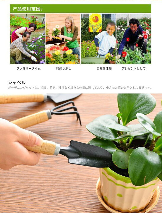 楽天市場】＼SALE再開！10%OFFクーポン利用可／園芸工具3点セット 園芸 