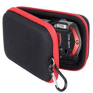 Khanka ��p�ی���[�P�[�X �݊��i RICOH ���R�[ WG-80/WG-70/WG-60/WG-50/WG-40/WG-30 �f�W�^���J���� (�Ԃ��W�b�p�[)