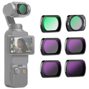 NEEWER �}�O�l�b�gND��CPL��UV�t�B���^�[�Z�b�g �R���p�`�u�� DJI OSMO Pocket 3 6�p�b�N UV CPL ND16 ND32 ND64 ND256 CPL�Ό�ND�t�B��