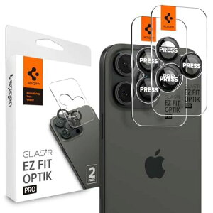 Spigen iPhone 16 Pro/Pro Max �J�����ی�t�B���� 9H�d�x�����K���X �u���b�N iPhone16Pro/ProMax�Ή� �����Y�v���e�N�^�[ 2����