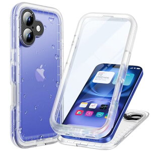 Cozycase �g�b�v�N���X �ČRIP68���S�h���h�o 2m�ϏՌ� �S�ʕی� �Ή� iPhone 16 �g�уP�[�X �X���� 360�x�t���J�o�[�������ʑO����n