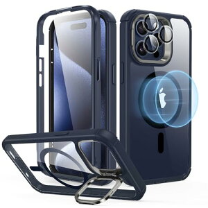 ESR iPhone 15 Pro Max �P�[�X �S�ʑϏՌ� ��phone15promax �P�[�X MagSafe �ČRMIL�K�i�����̕ی� iPhone 15 Pro Max�p �}�O�l�b�g�P�[