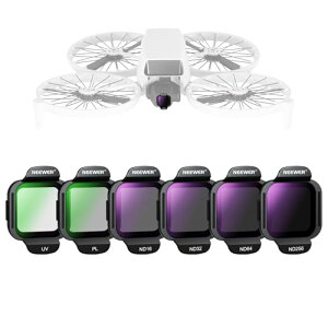NEEWER ND�t�B���^�[�Z�b�g �R���p�`�u�� DJI Flip�h���[�� 6������ ND16 ND32 ND64 ND256 CPL UV �X�i�b�v�I�� �}���`�R�[�gHD���w�K��