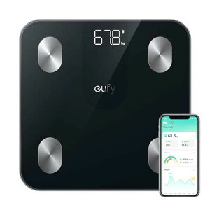 Anker Eufy (���[�t�B) Smart Scale A1�i�̏d�̑g���v�j�y�A�v���Ή�/Fitbit�A�g/�̎��b��/BMI/��b��ӗ�/������/�̎��b��/����/������