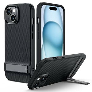 ESR iPhone 15 Plus �P�[�X ���^���L�b�N�X�^���h�P�[�X 3way�X�^���h���[�h �ČRMIL�K�i�̗����h�~ ���C�����X�[�d�Ή� �X���� �w�ʃJ