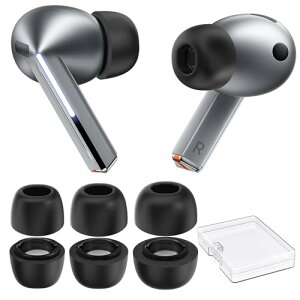 AhaStyle Samsung Galaxy Buds3 Pro (2024)�p�������[�t�H�[���C���z���`�b�v �[�d�P�[�X�Ή�3�y�AS/M/L���ɂ̉��K�m�C�Y�L�����Z�����O