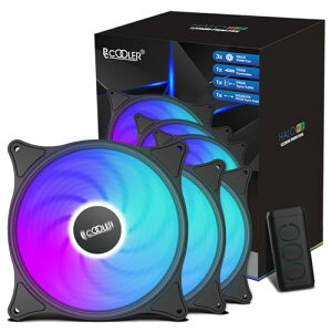 PCCOOLER FX120 3in1 ARGB PC �t�@�� �e 120mm 1850RPM 52.79CFM FDB �R���s���[�^�P�[�X�t�@�� ARGB 5v-3pin PWM ��p�t�@�� �É� 18dB