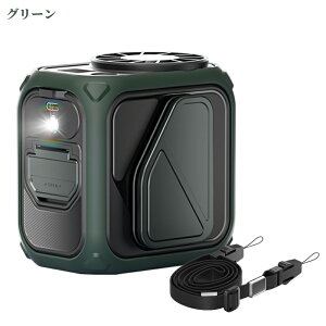 【★マラソンセール★全品10%OFF】腰掛けファン 6000mAh大容量 ベルトファン 腰掛け/首掛け/手持ち/卓上4way LEDライト付き 残量表示 5段階風量調節 静音軽量 超強風 Type-C充電 ストラップ付属 工