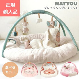 nattou ナチュー プレイマット 【正規輸入品】プレイジム 赤ちゃん ベビー 洗濯可 ぬいぐるみ おしゃれ 出産祝い 知育 ベビージム
