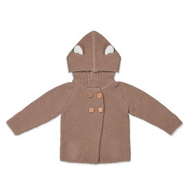 キットアンドキン KIT & KIN オーガニックコットン ニットカーディガン 英国 ベビー 赤ちゃん ウサギ耳 クマ耳 出産祝い 正規品
