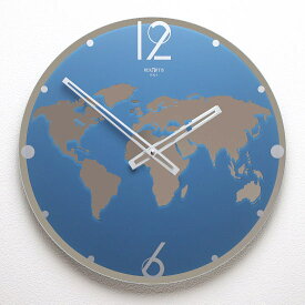 イタリア製 ウォールクロック REXARTIS 【LAND】(世界地図 地球 掛け時計 壁掛け時計 おしゃれ アート インパクト シンプル モダン 個性的 お祝い 新築祝い 開店祝い 結婚祝い アナログ サロン クリニック オフィス )