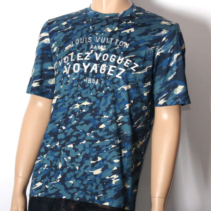 楽天市場】LOUIS VUITTON ルイヴィトン限定 半袖Tシャツ ブルー 
