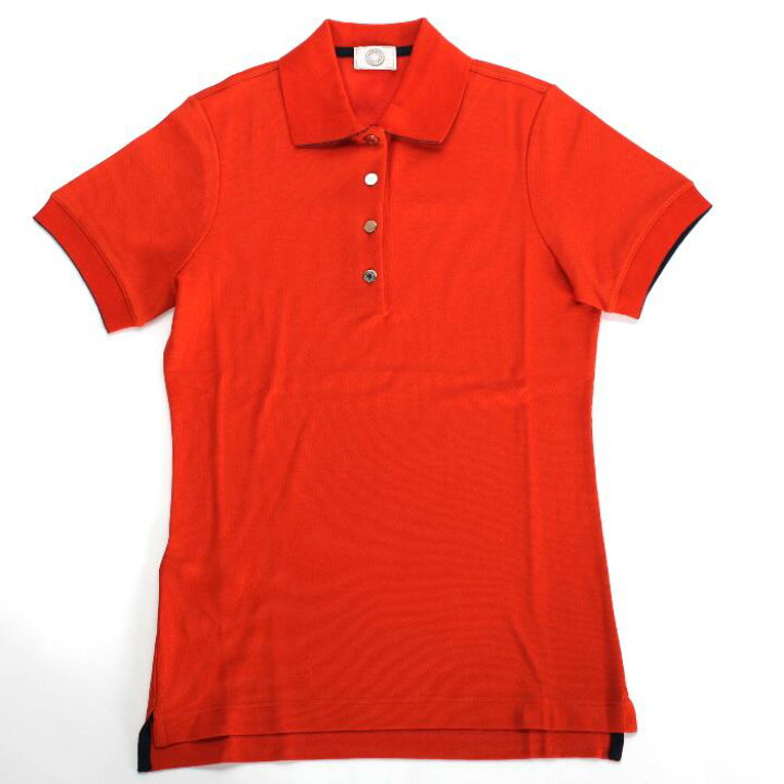 楽天市場】HERMES エルメス 半袖 ポロシャツ オレンジ H800270E 