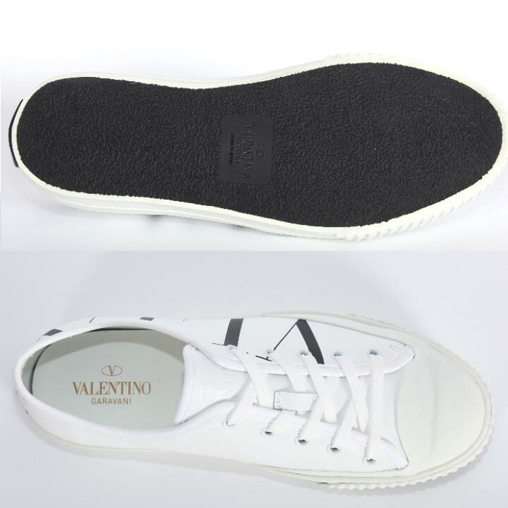 楽天市場】VALENTINO ヴァレンティノ レザースニーカー ホワイト VLTN 