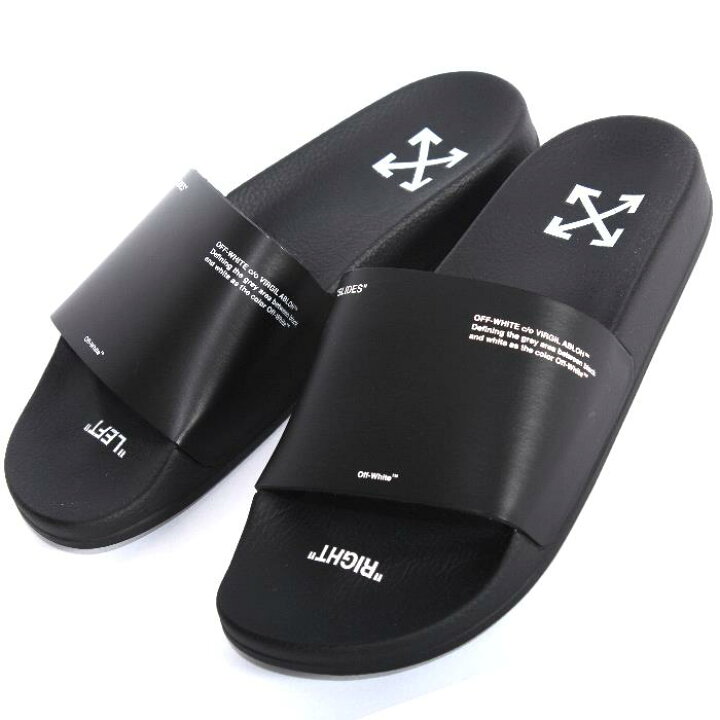楽天市場】OFF-WHITE オフホワイト シャワーサンダル ブラック 