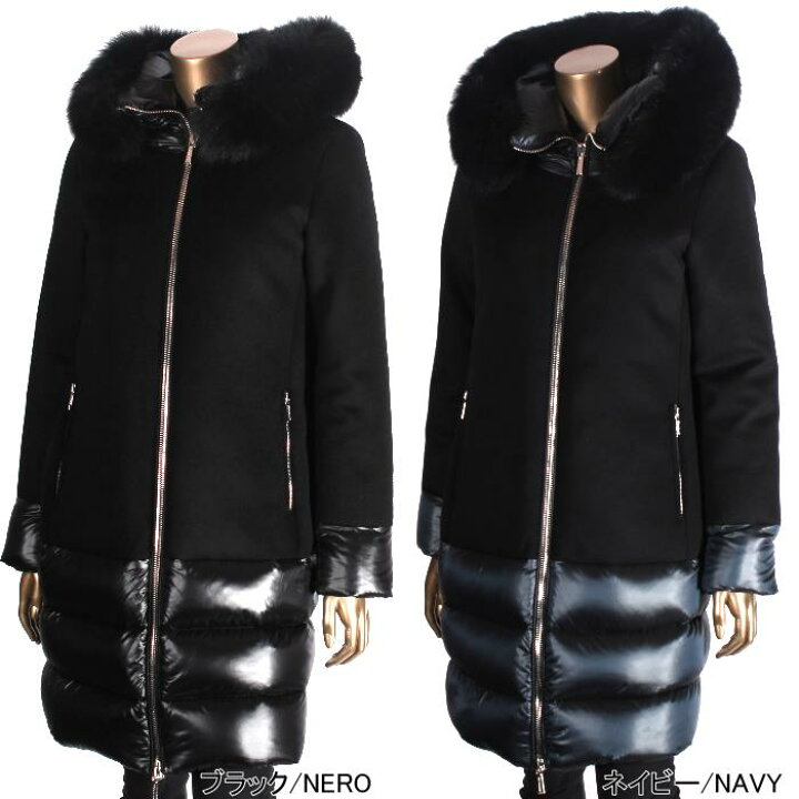 楽天市場】MOORER ムーレー カシミヤ混ウール切替え ダウンコート 
