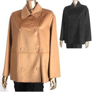 �y���l�i�������z MAX MARA STUDIO �}�b�N�X�}�[�� �X�e���f�B�I�@�_�u���u���X�g�@�R�[�g�@ONDE�@�u���b�N/007�@�L������/024�@60860109�@���@�[�W���E�[���@�J�V�~�A�@�V���N���a�@�s�[�R�[�g�@