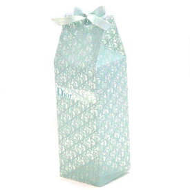 Dior　トロッターケース　ブルー×クリアー　シルバー　ディオール　箱ボックスBOX　ポーチ　小物入れ　鉛筆立て　筆箱　プレゼントラッピングギフト用にもお勧め