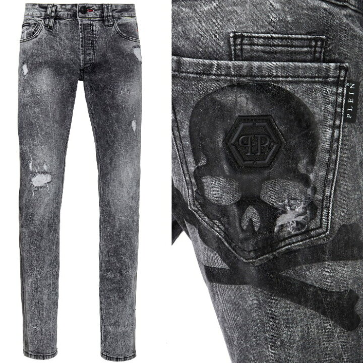 楽天市場】PHILIPP PLEIN フィリップ プレイン ストレッチジーンズ 