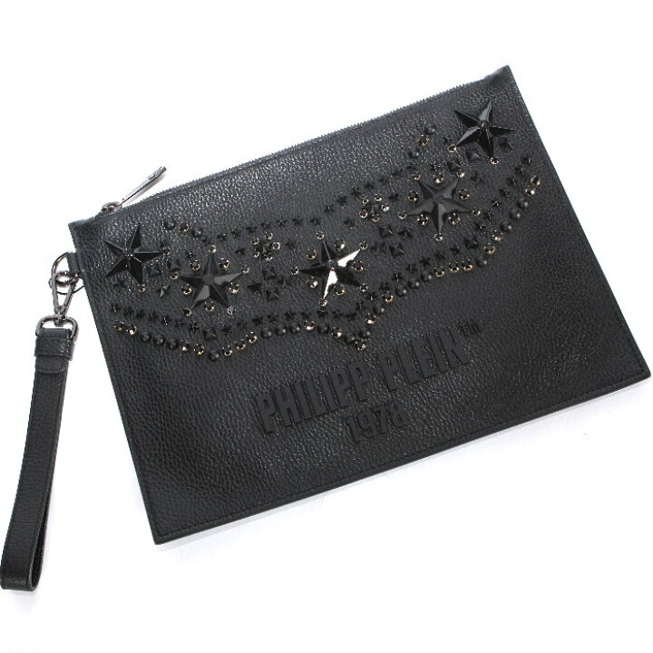 楽天市場】PHILIPP PLEIN フィリップ プレイン レザー クラッチバッグ 