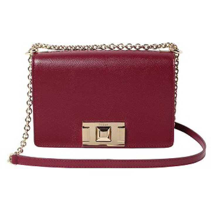 新品未使用】 FURLA フルラ 落と ショルダーバッグ レッド系 