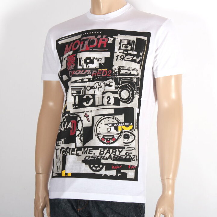 楽天市場】DSQUARED2 ディースクエアード 半袖 Tシャツ ホワイト 
