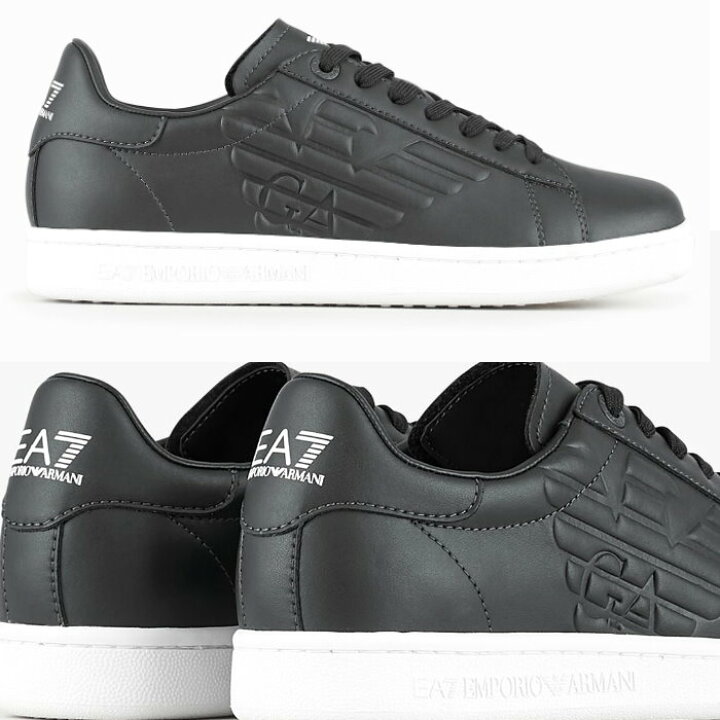 楽天市場】EMPORIO ARMANI エンポリオアルマーニ レザー スニーカー 