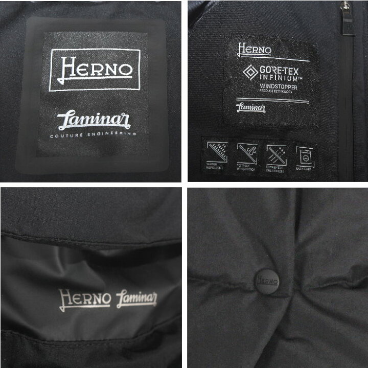 楽天市場】HERNO ヘルノ Laminar GORETEX ダウンコート ブラック 