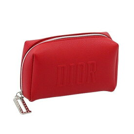 DIOR　ディオール コスメポーチ　レッド　丸いフォルム型　ペンケース　化粧　マルチクラッチバッグ　ビューティ　dior-Pouch-red-maru【新品/未使用/正規品】【売れ筋】