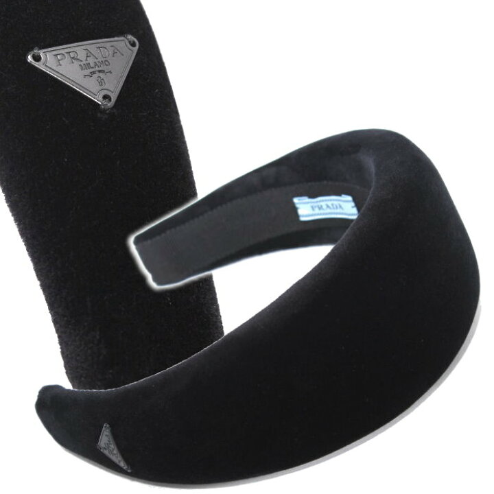楽天市場】PRADA プラダ カチューシャ ブラック 1IH016 068 F0002  
