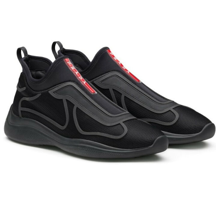 楽天市場】PRADA プラダ スニーカー ブラック 4E3521 ELN F0002 
