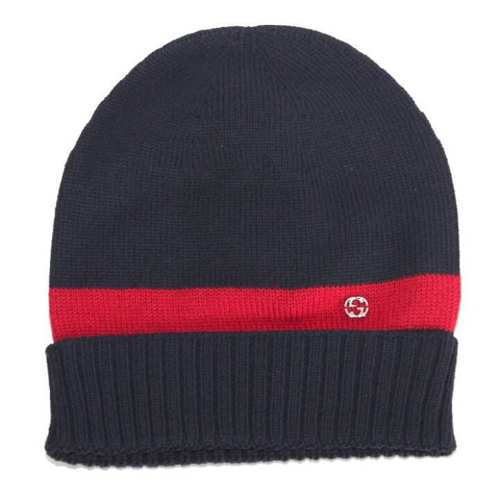 楽天市場】グッチ GUCCI ニット帽 ビーニー ネイビー S 494598 4G206 