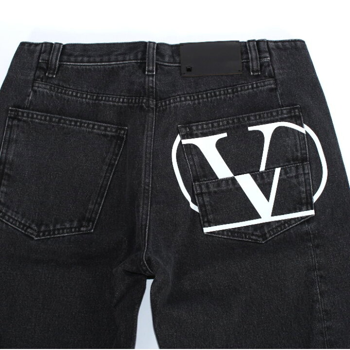 楽天市場】VALENTINO ヴァレンティノ ロールアップジーンズ ブラック 