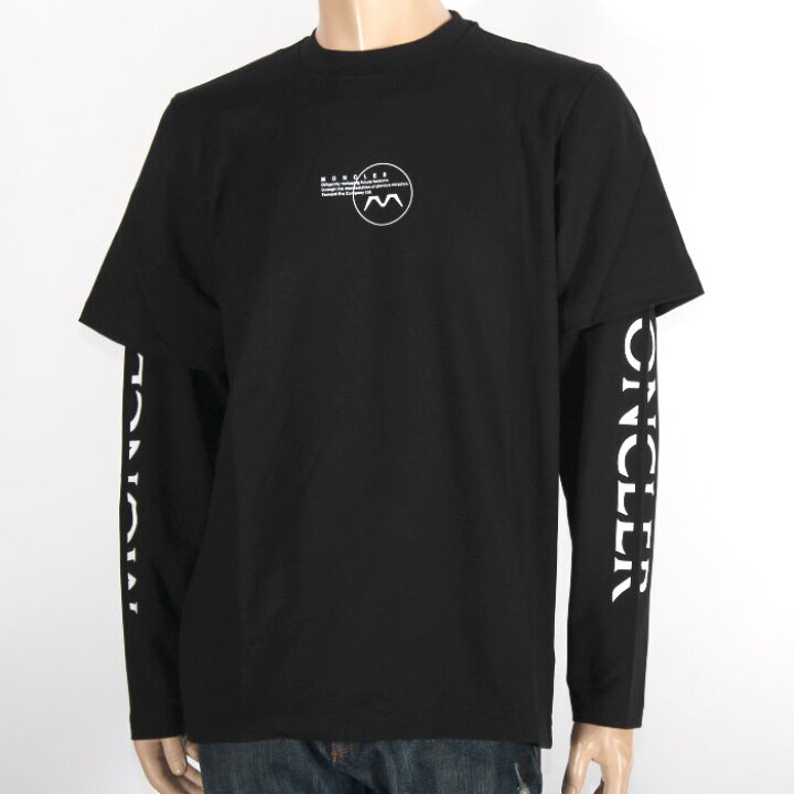 楽天市場】MONCLER モンクレール フェイクレイヤード 長袖 Tシャツ  