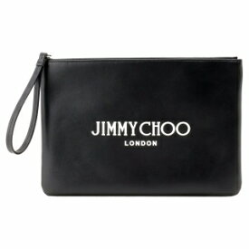 ジミーチュウ JIMMY CHOO ZIP POUCH ANR BLACK/WHITE/SILVER ハンドポーチ クラッチバッグ セカンドバッグ ブラック/ホワイト レディース ユニセックス ZIP POUCH CLUTCH BAG【r】【新品/未使用/正規品】