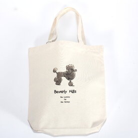 ロンハーマン Ron Herman Bag トートバッグ WHITE ホワイト 3751100068　5022　トイ・プードル　ロゴ エコバッグ 折りたたみ収納メンズ レディース ユニセックス 【新品/未使用/正規品】