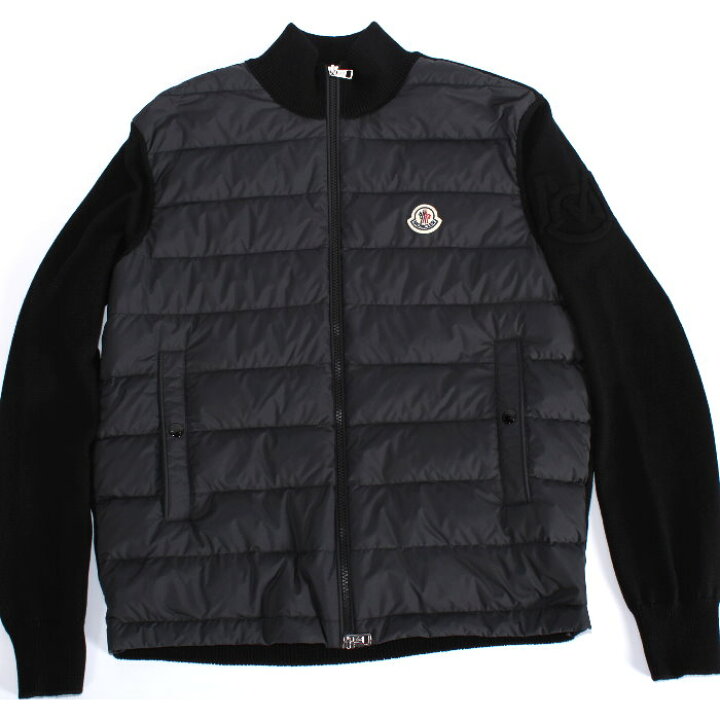 楽天市場】MONCLER モンクレール ニット切替 ダウンジャケット 