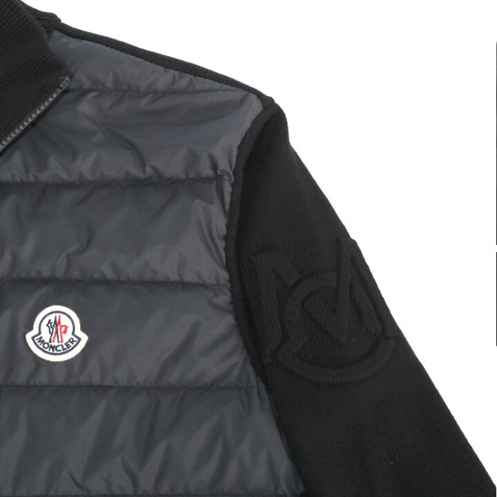 楽天市場】MONCLER モンクレール ニット切替 ダウンジャケット 
